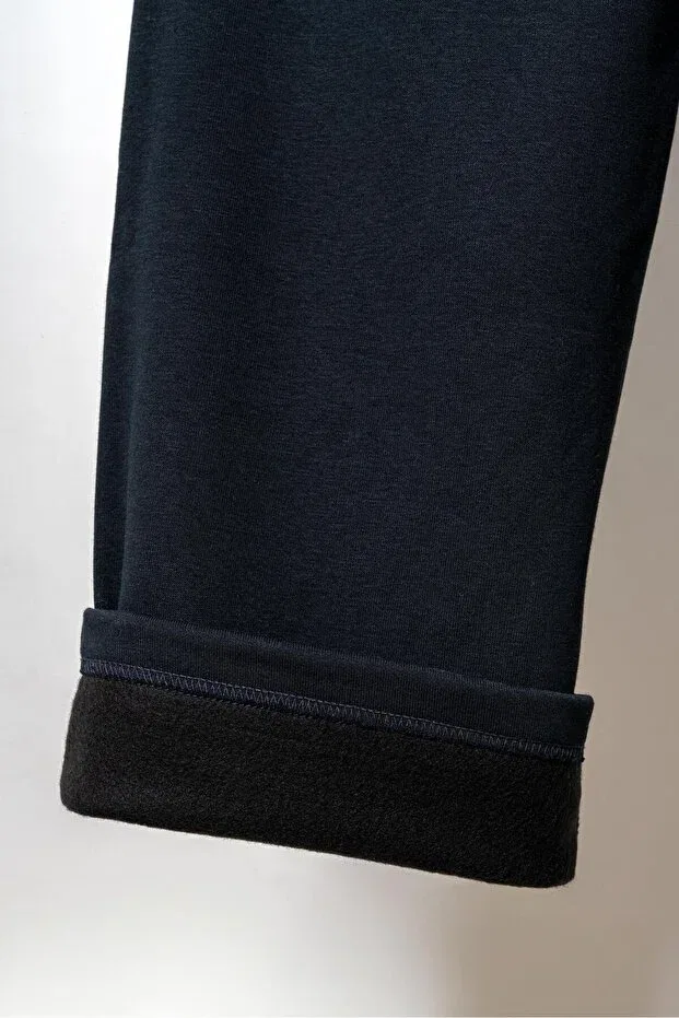 Детские спортивные штаны для девочек с принтом Mışıl Kids, Navy Blue — фото 4
