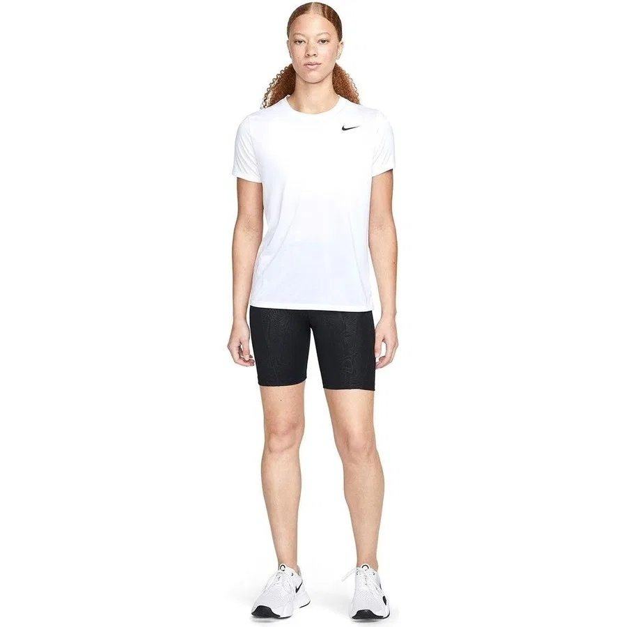 Футболка женская с коротким рукавом Dri Fit Ss Tee Nike, Белый — фото 3