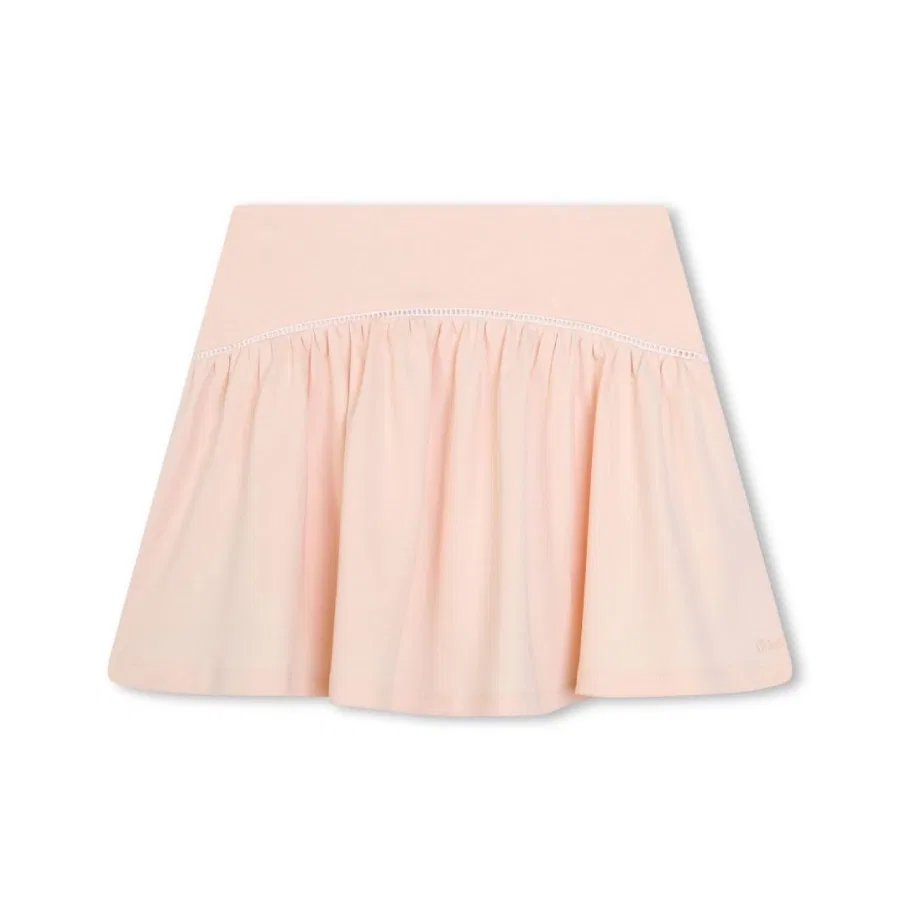 Юбка хлопковая с лесенкой Chloé, Pale Pink