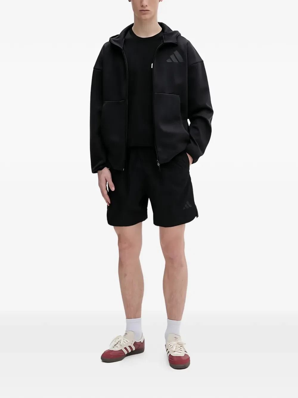 Худи ZNE Adidas, черный — фото 2