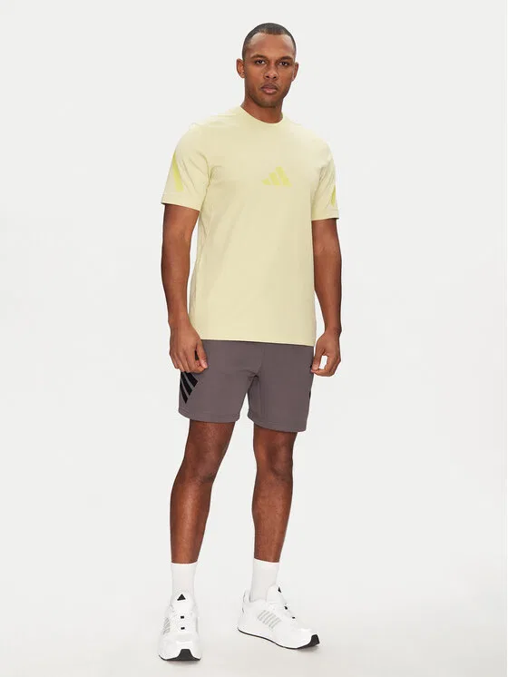 Футболка regular fit Adidas, желтый — фото 2