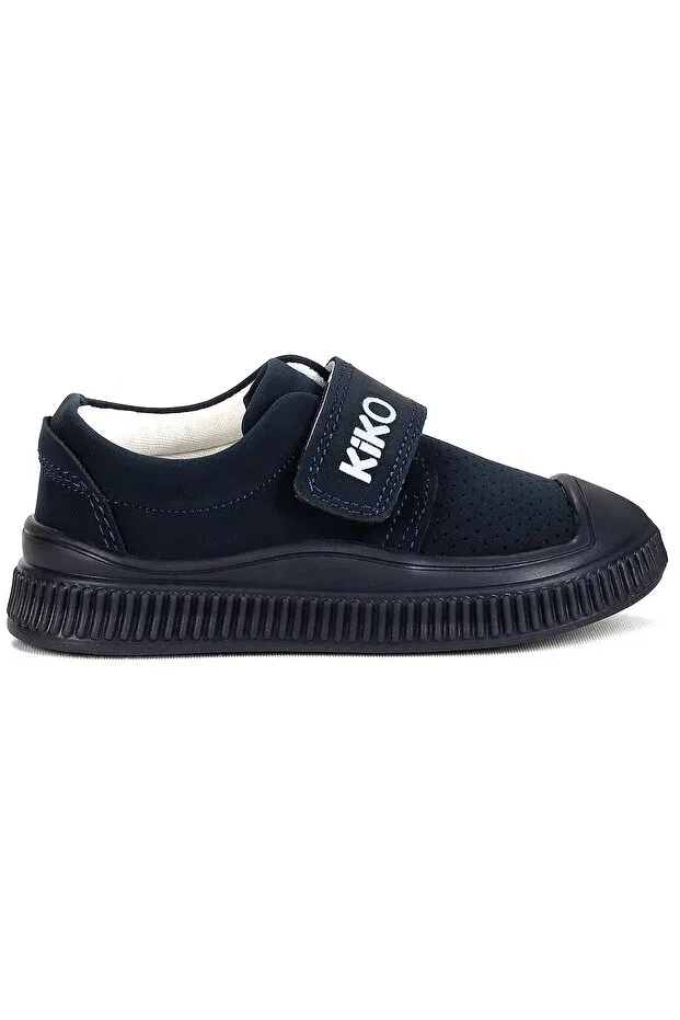 Детские повседневные ботинки для мальчиков на липучке Kiko Kids, Navy Blue — фото 4