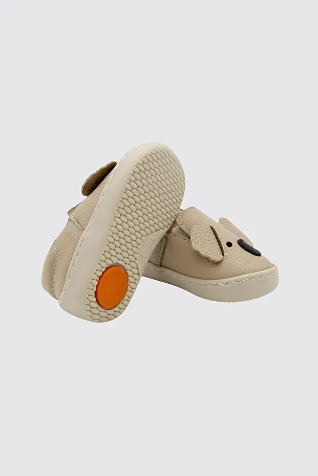 Детские ботинки для новорожденных с принтом Genuine leather first step shoes mink koala themed Beybium, Taupe — фото 3