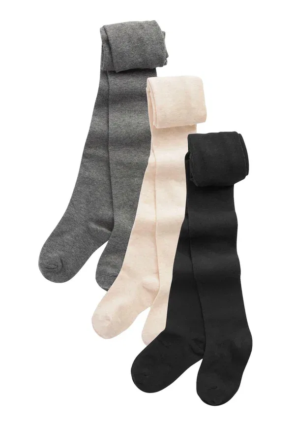 Комплект из 3 колготок High Rise Next black, oatmeal, charcoal