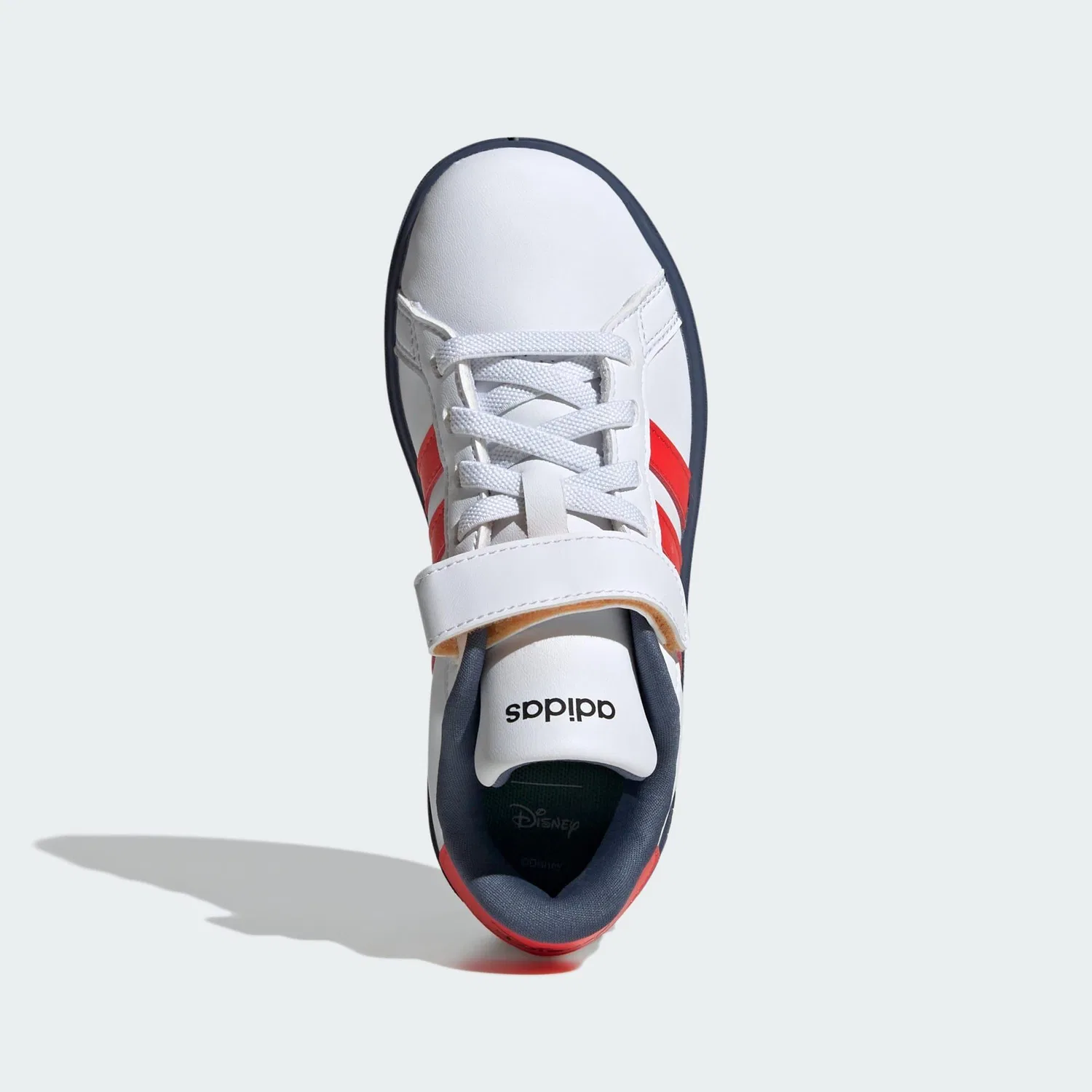 Детские кроссовки с принтом Micky Maus and Friends Adidas, Weiss Hellrot Baltikblau — фото 3