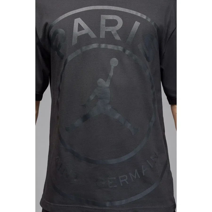 Футболка с графическим принтом Jordan Paris Saint-Germain Logo Nike, Антрацитовый — фото 4