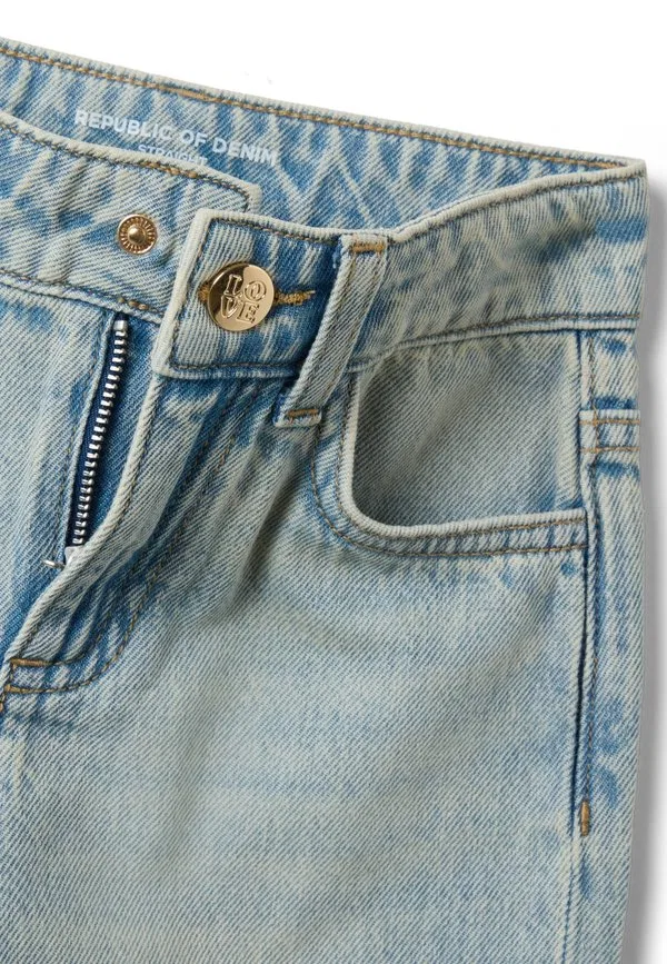 Джинсы свободного кроя с вышивкой Ovs, Light Blue — фото 3
