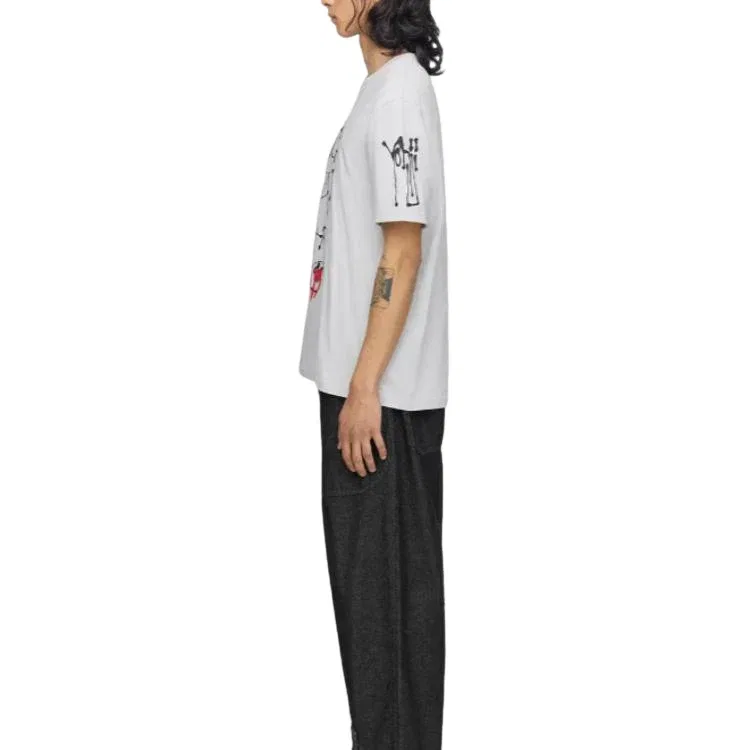Мужская футболка Y-3 Chito City Graphic T-Shirt Asia Sizing 'Light Solid Grey' adidas, Light Solid Grey — фото 4