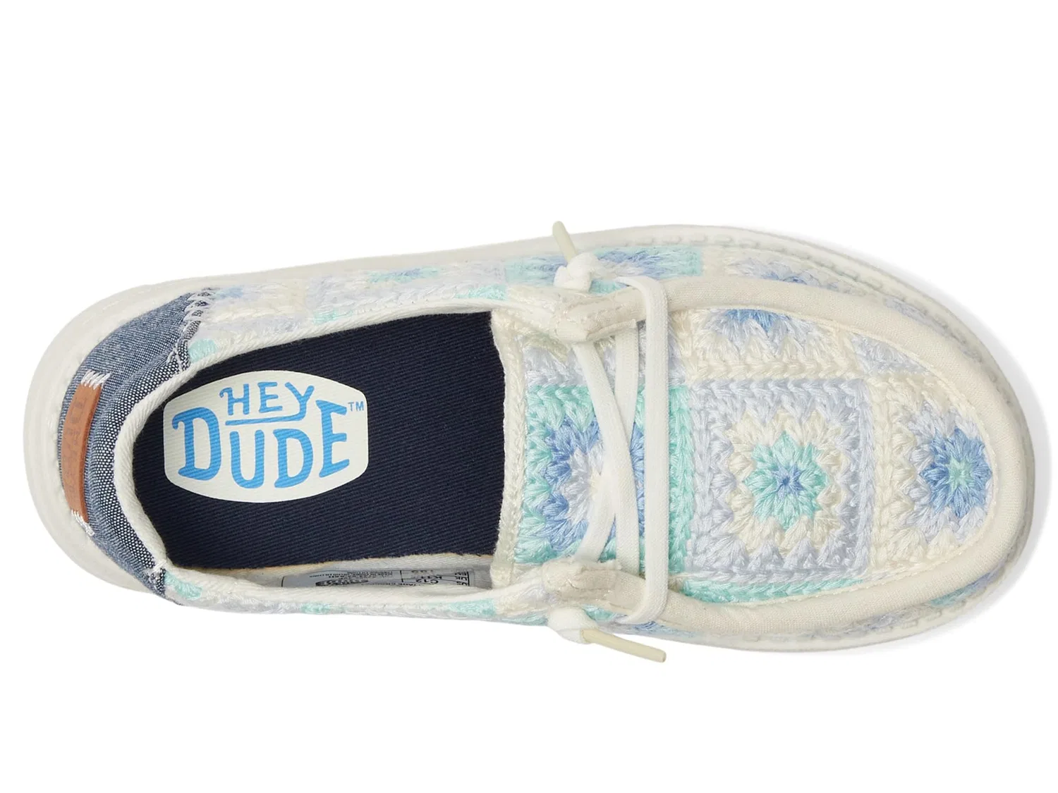 Детские кроссовки для девочек с принтом Wendy Boho HEYDUDE, Blu Allora Multicolore — фото 2