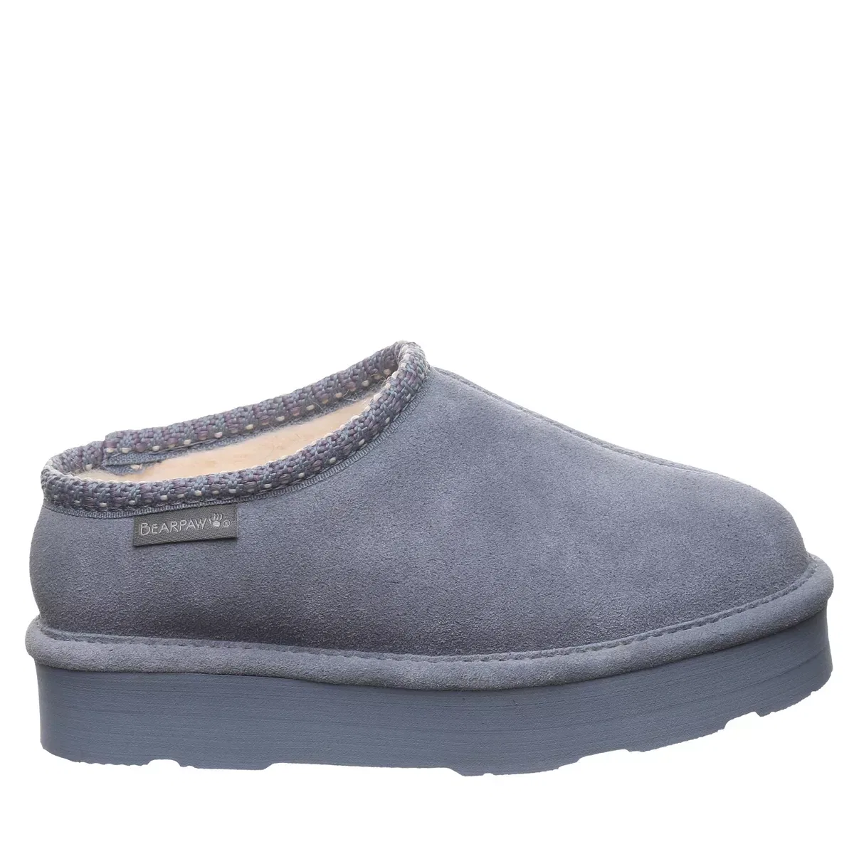 Детские тапочки для мальчиков с начесом Bearpaw, Blue Fin — фото 4