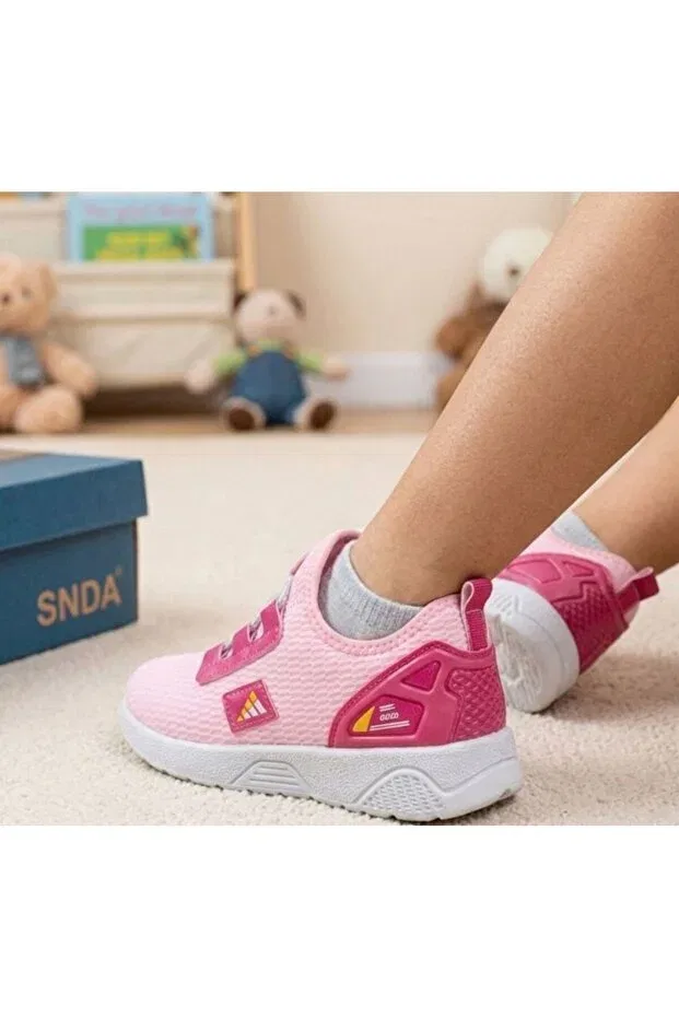 Детские кроссовки для девочек дышащие Kantex, Pink — фото 3