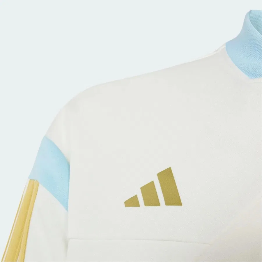Детский свитшот с длинным рукавом Messi House Of Tiro Track Top adidas, Белый — фото 4