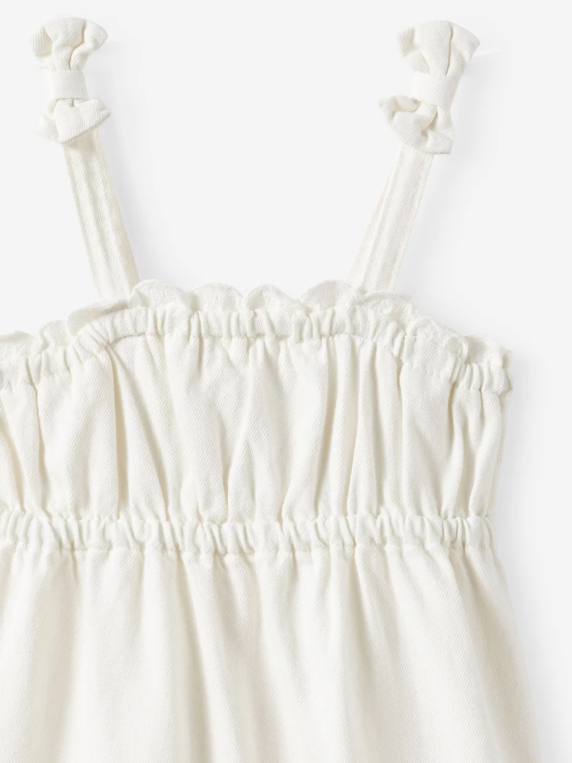 Платье джинсовое без рукавов, ярусное Cotton On, белый — фото 2