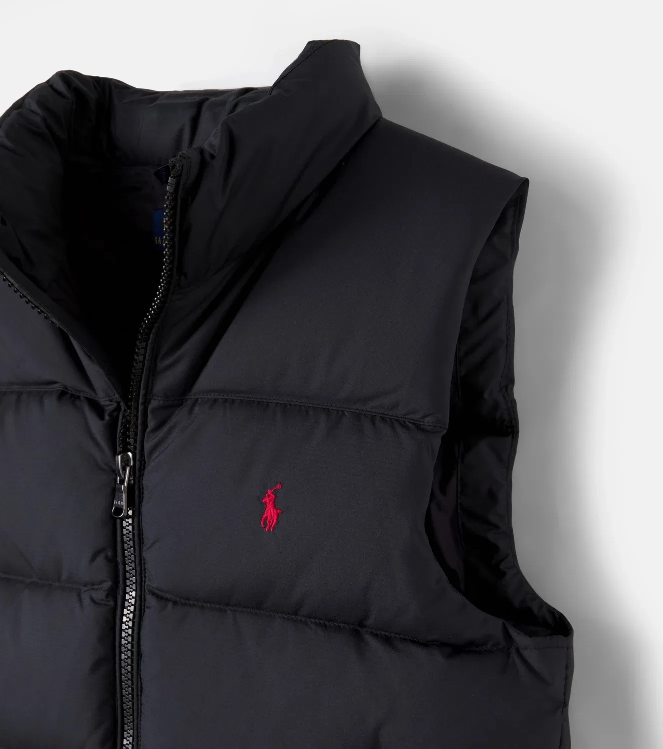 Пуховой жилет с наполнителем Polo Ralph Lauren Kids, черный — фото 4