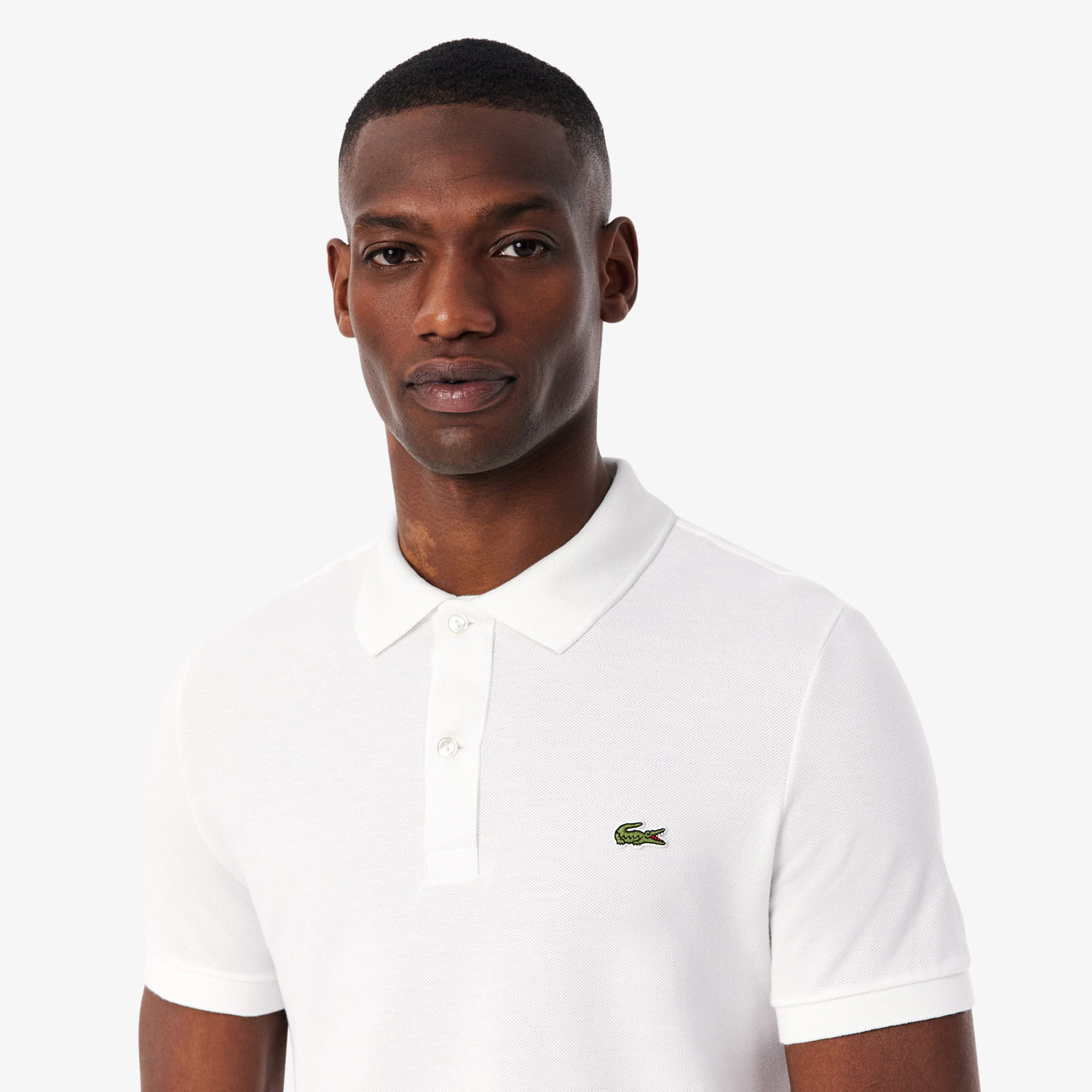 Поло Lacoste Slim Fit L.12.12, белый — фото 4
