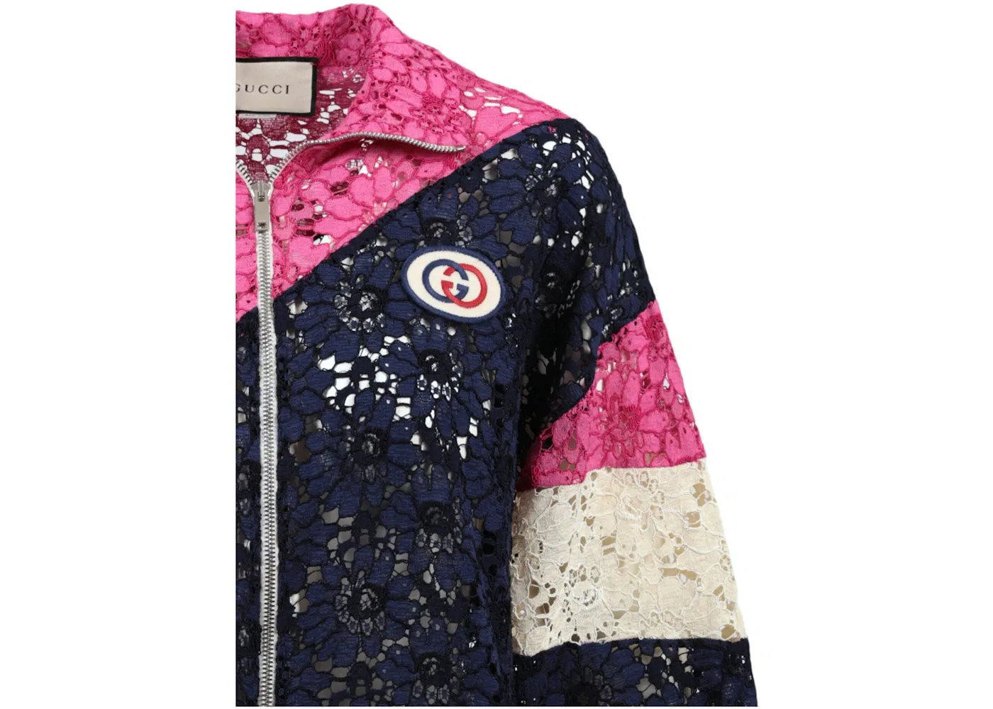 Женская куртка с кружевом Gucci, Ink Multi — фото 3