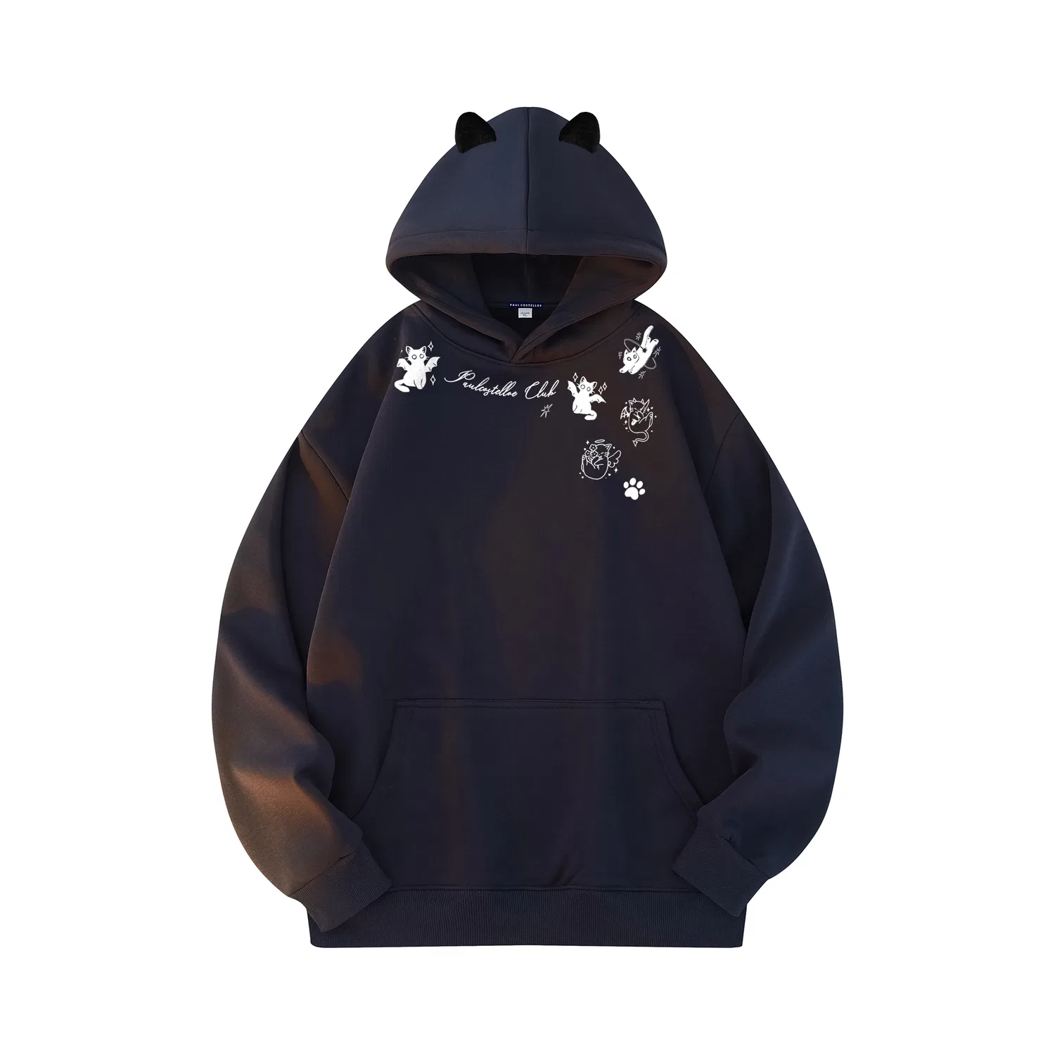Детский свитшот унисекс с вышивкой Navy Blue-Embroidery Paul Costelloe