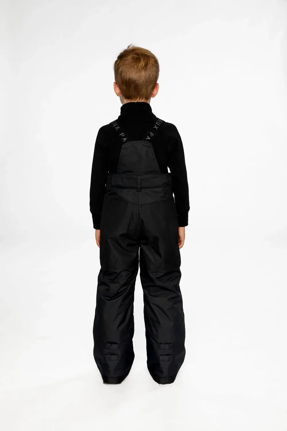 Детские зимние штаны с регулируемыми подтяжками Play Snow Pants Deux par Deux, Noir — фото 4