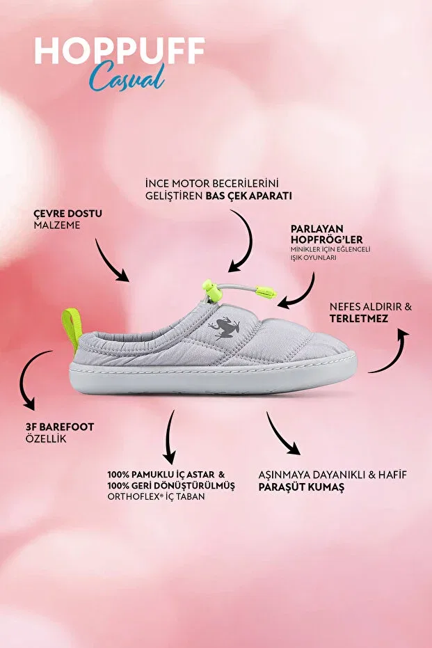 Детские кеды для девочек с эластичной шнуровкой Hopfrög, Dynamic Gray — фото 3