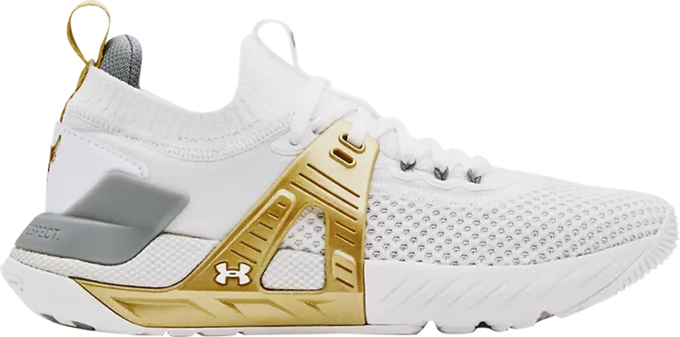 

Кроссовки Under Armour Wmns Project Rock 4 White Metallic Gold, белый