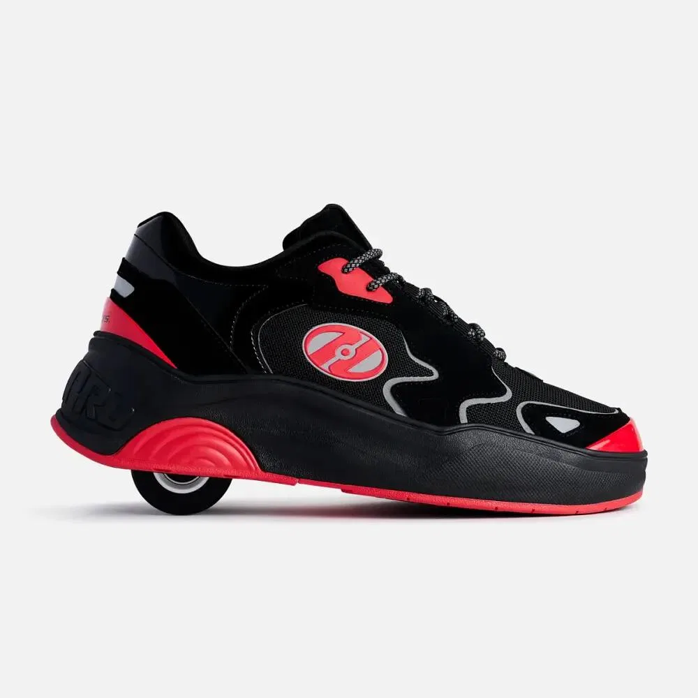 Детские кроссовки с роликами Heelys Mega Pro, Schwarz / Rot
