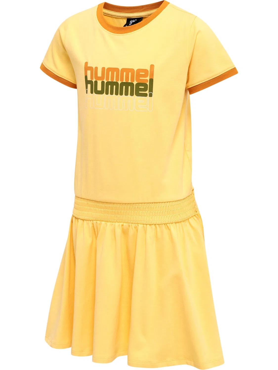 Детское платье с коротким рукавом Hmlcloud Hummel, Бледно-желтый — фото 4