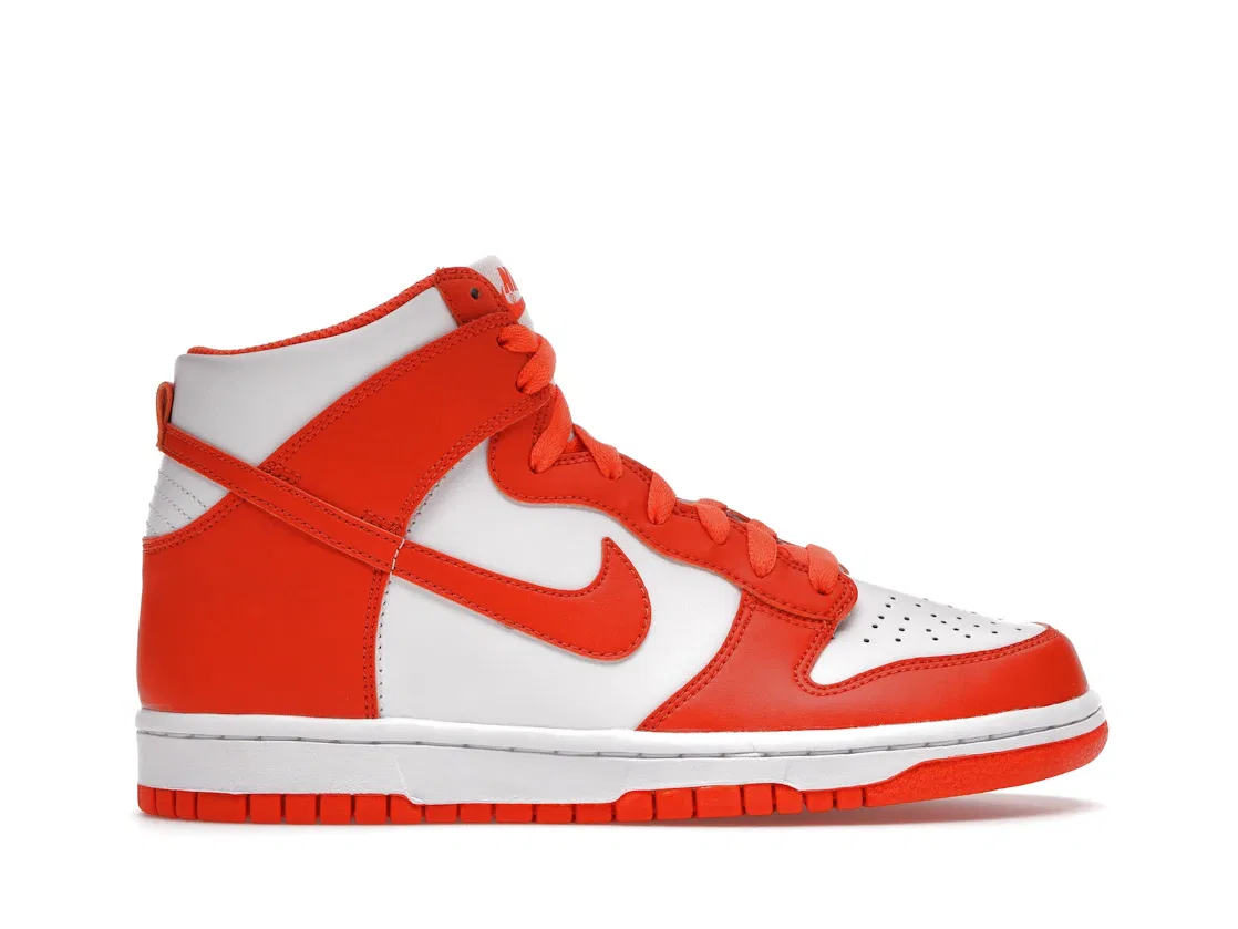 Детские кроссовки с высоким верхом Nike Dunk High SP Syracuse, White/Orange