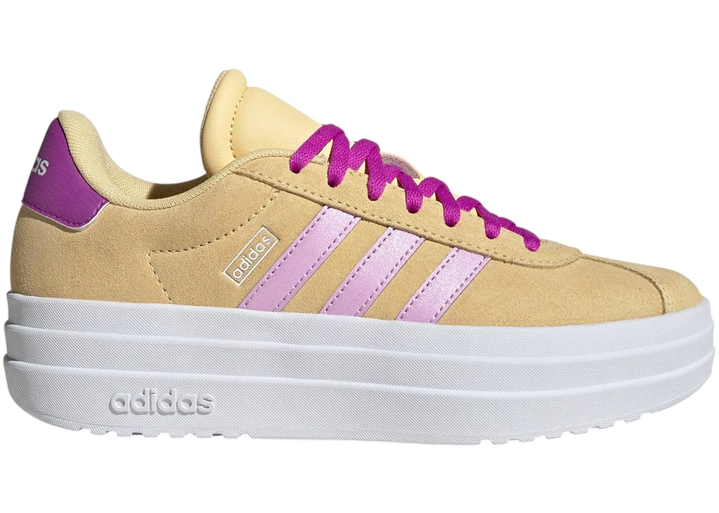 Детские кроссовки Adidas VL Court Bold Orange Tint Bliss Lilac, цвет Orange Tint/Bliss Lilac/Flash Pink