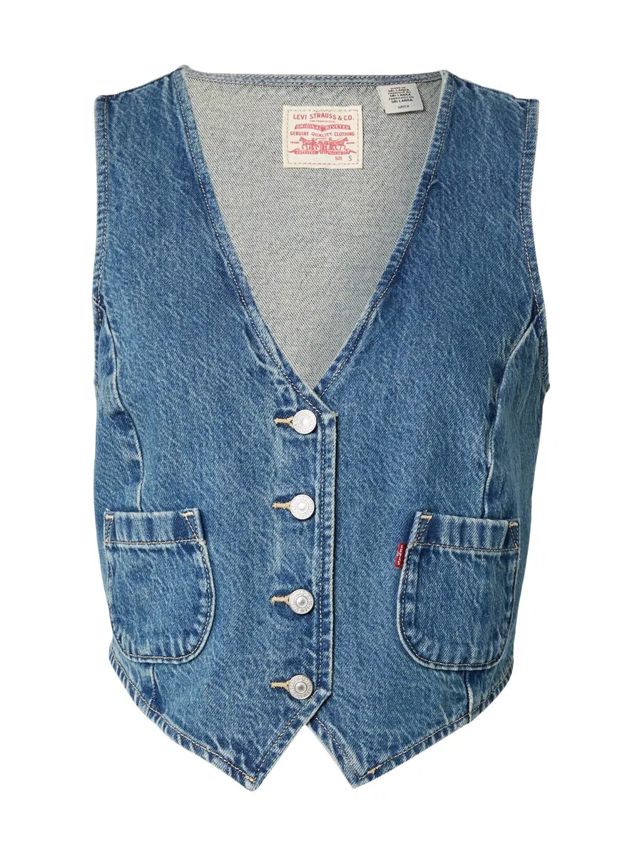 Жилет LEVI'S из синей джинсовой ткани