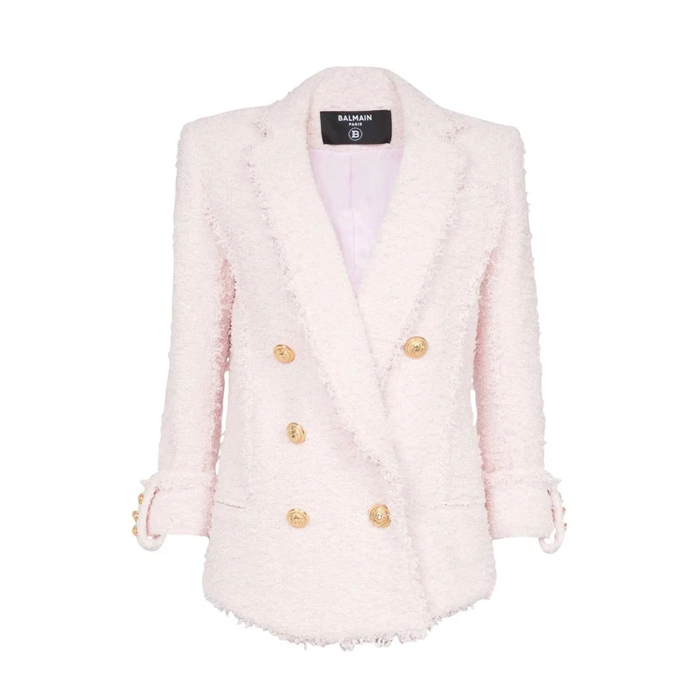 Пиджак деловой костюм SS22, Pink, BALMAIN