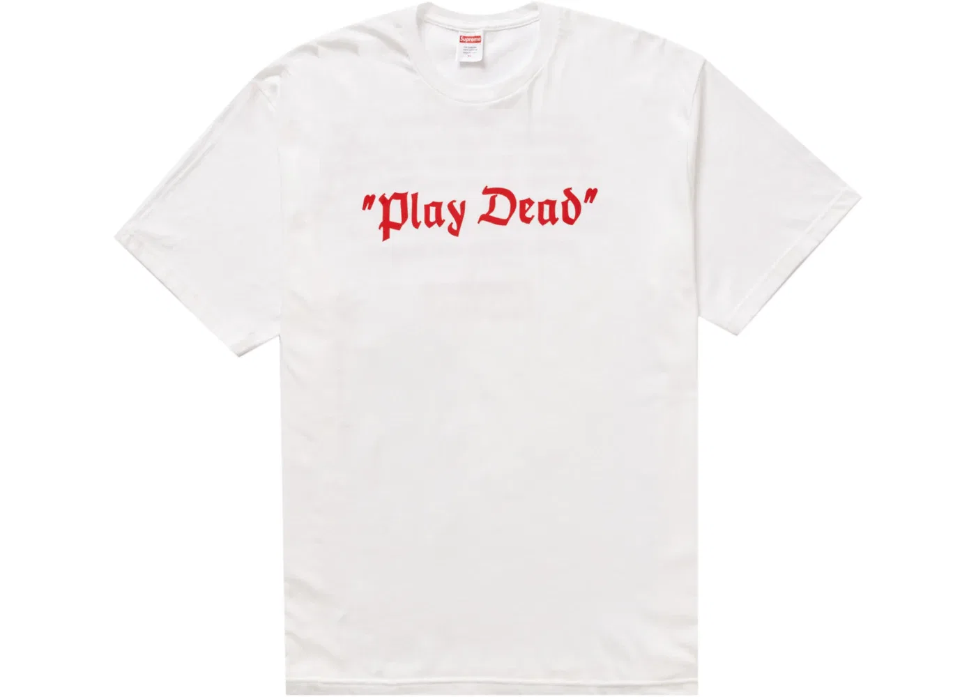 Мужская футболка с принтом Play Dead Supreme, White