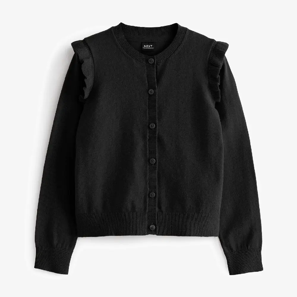 

Кардиган Next Rich Frill Shoulder School Standard, черный
