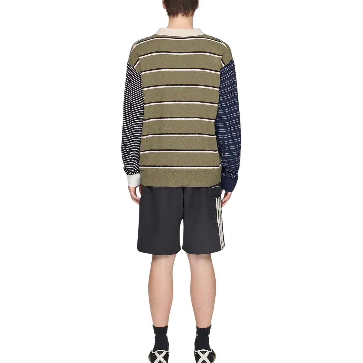 Футболка с длинными рукавами Adidas x SFTM 007, зеленый — фото 4