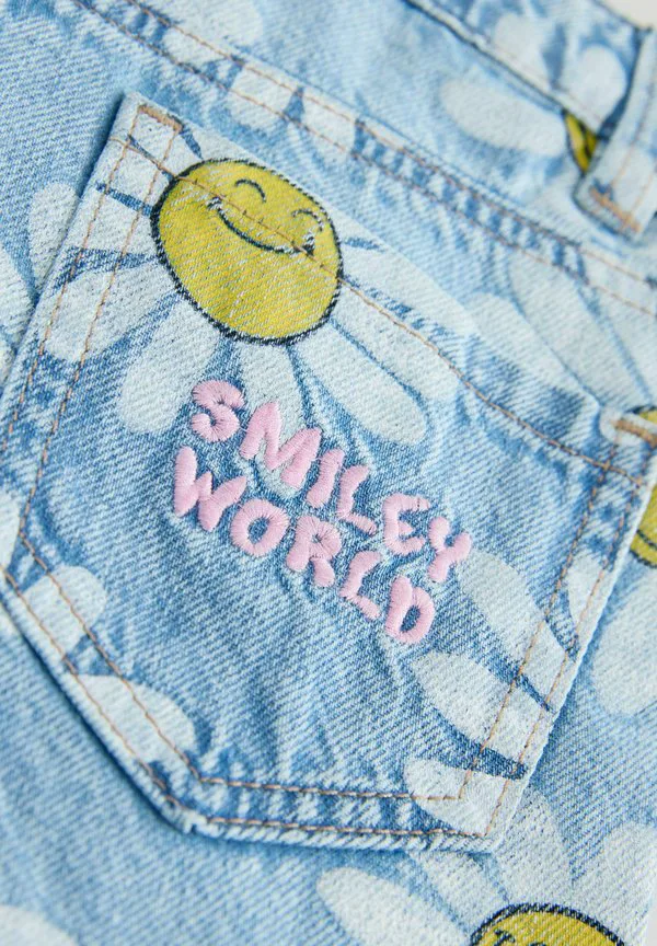 Джинсовые шорты smileyworld daisy стандартного кроя Next, Mid Blue — фото 3