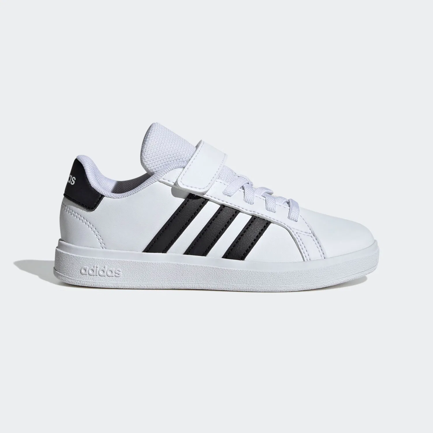 Детские спортивные кроссовки с липучками Adidas Sportswear, Cloud White/Core Black/White — фото 2