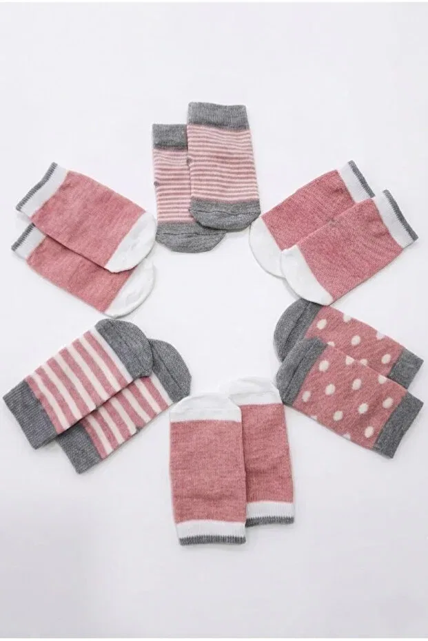 Детские носки для девочек хлопковые с принтом Cocole Socks, Multicolor — фото 3