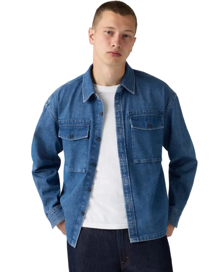 Рубашка свободного кроя с длинным рукавом Waller Levi's, Indigo — фото 3