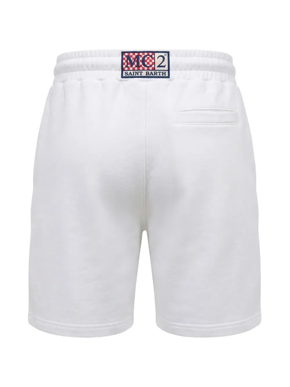 Шорты с кулиской и вышитым логотипом MC2 Saint Barth Kids, белый — фото 2