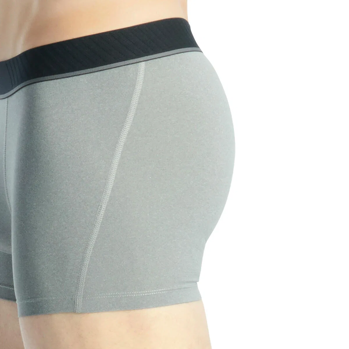 Мужские боксеры с принтом Retro Short 3er Pack Active Micro Flex Eco Adidas, Grau Kohlengrau — фото 4
