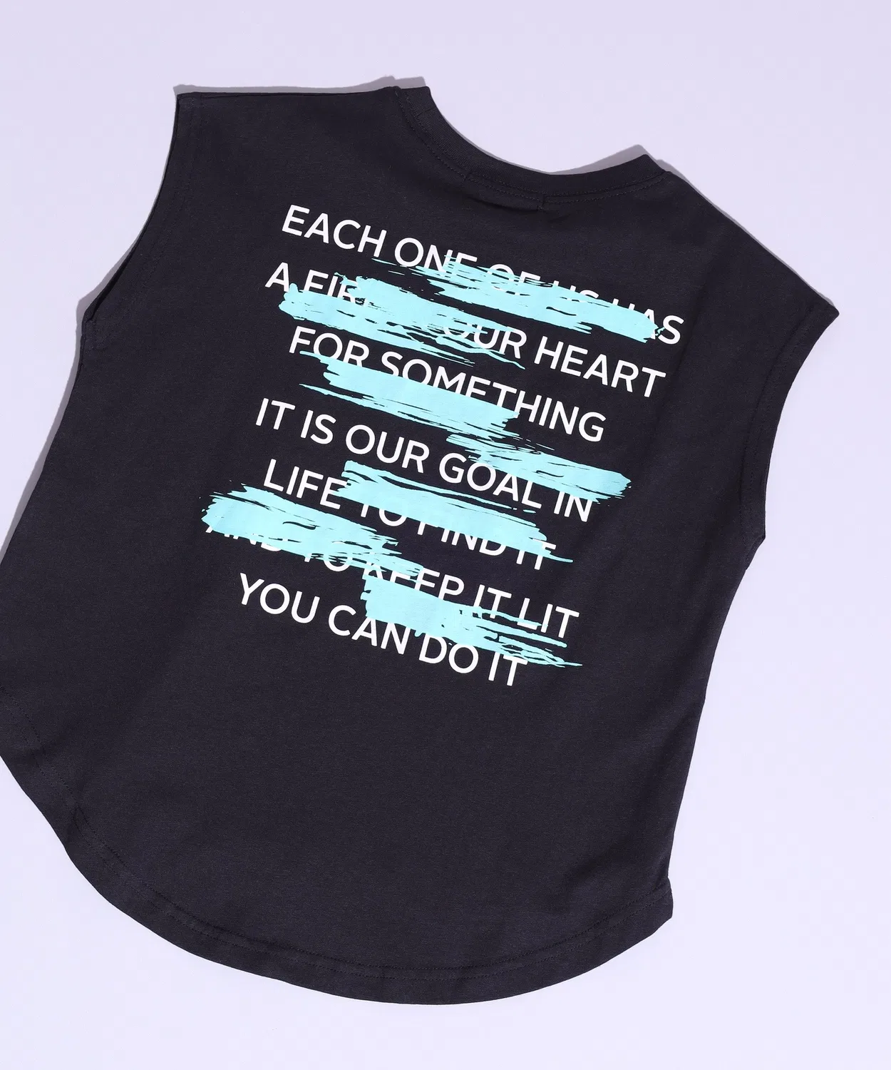 Детское танк-топ без рукавов с принтом Graphic Back Print FUNALIVE, Black