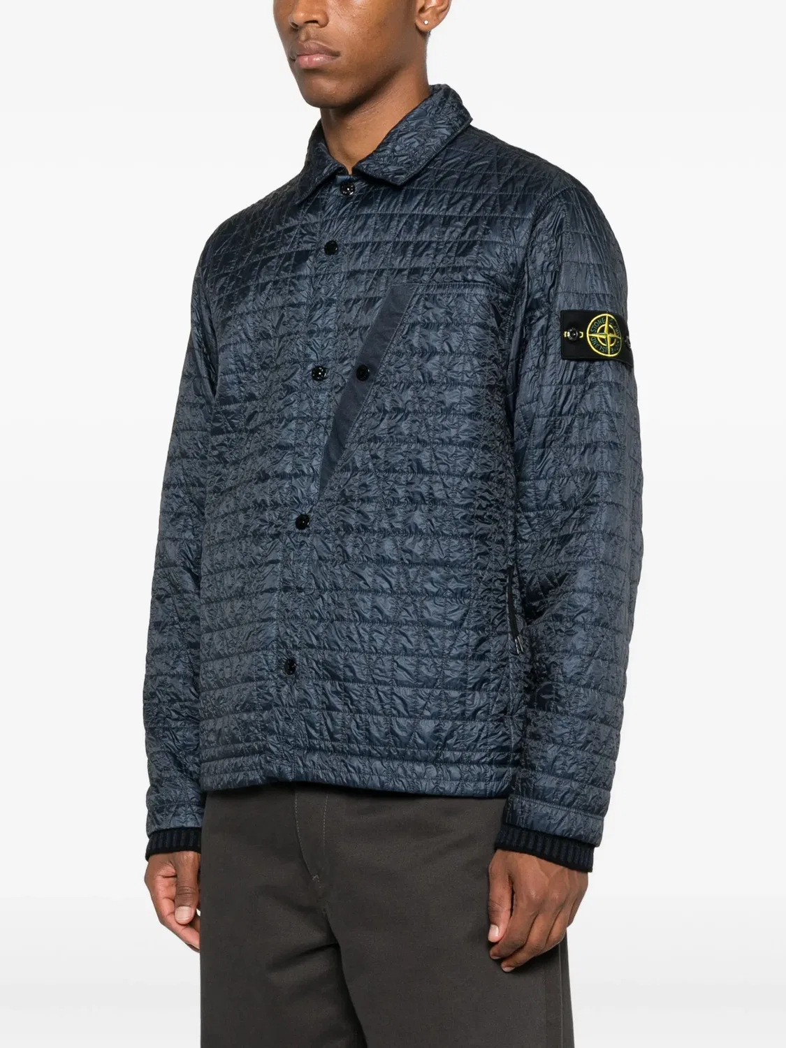Стеганая куртка Capo синяя Stone Island, синий — фото 2