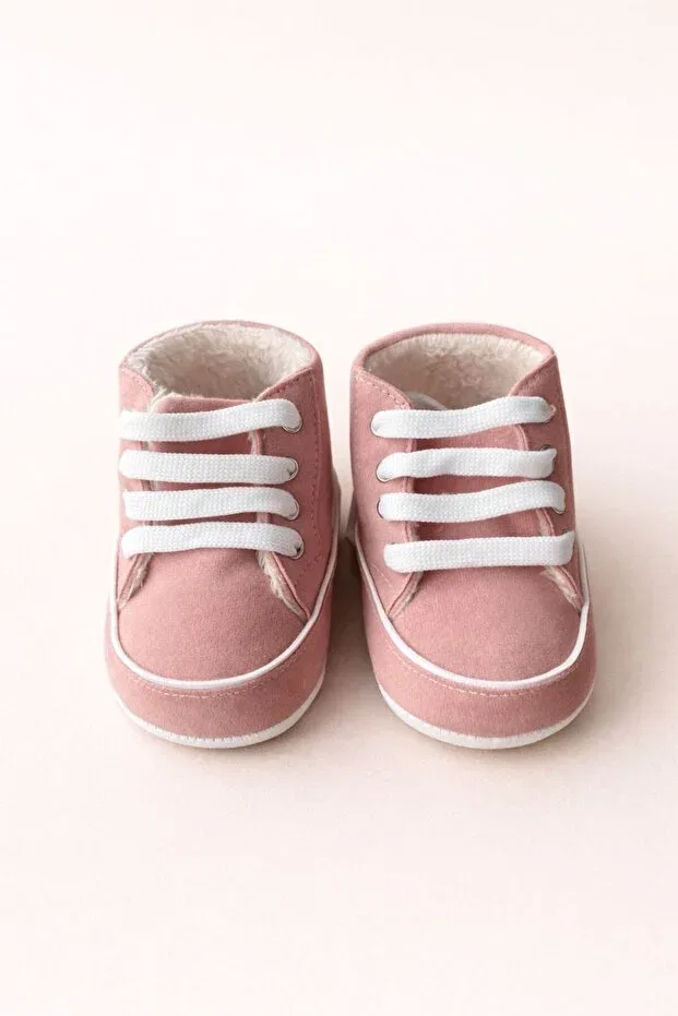 Детские ботиночки для малышей хлопковые Organik Cotton Lined Numix Baby Kids, Pink — фото 2