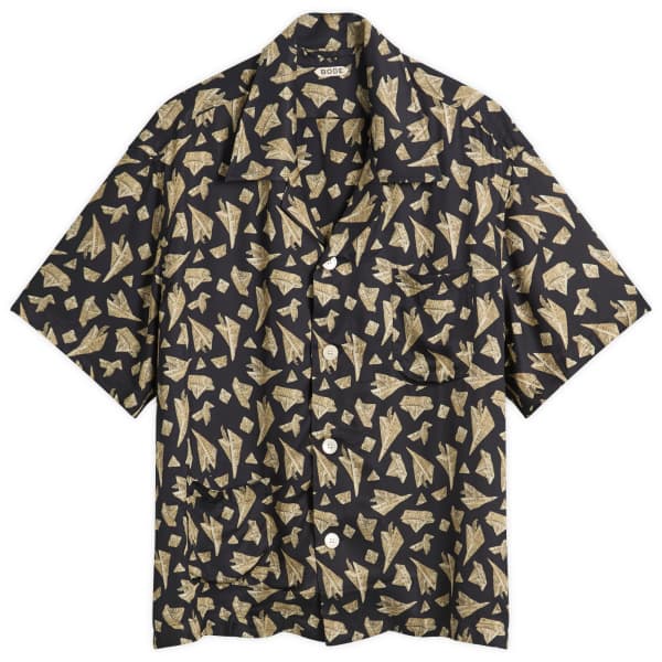 

Рубашка с короткими рукавами в виде бумажной шляпы Bode, черный