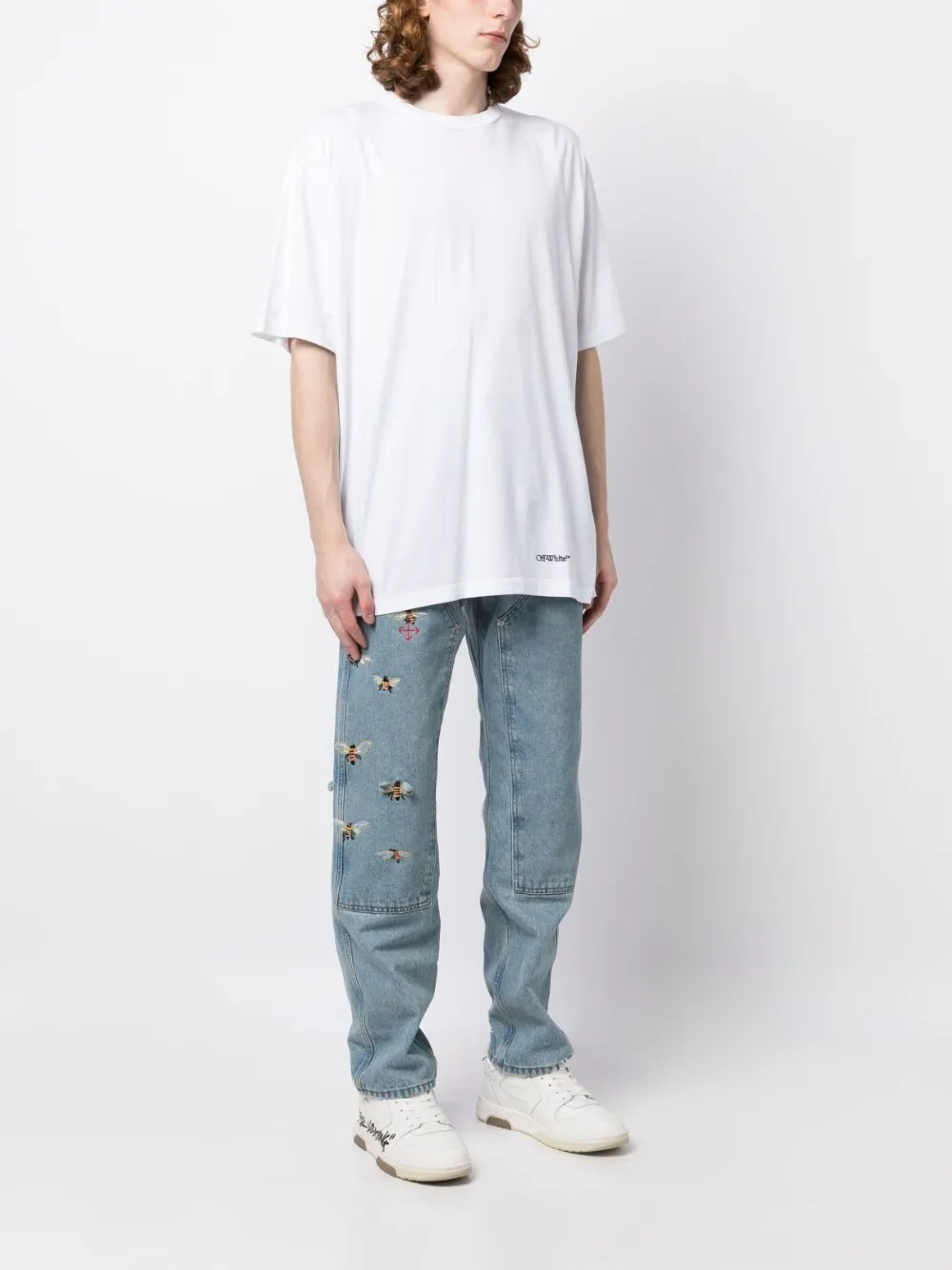 Футболка Scribble с принтом Diag OFF-WHITE, белый — фото 4