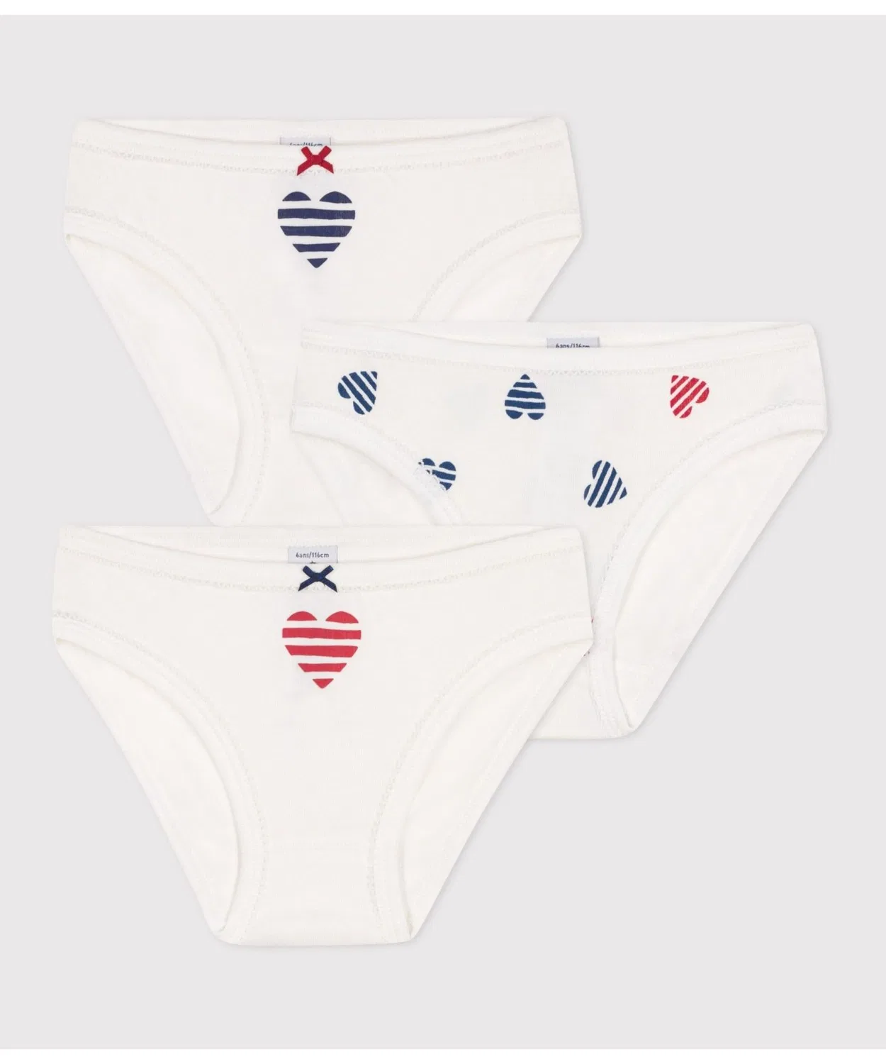 Детские трусы-слипы с принтом 3 шт PETIT BATEAU, Multi
