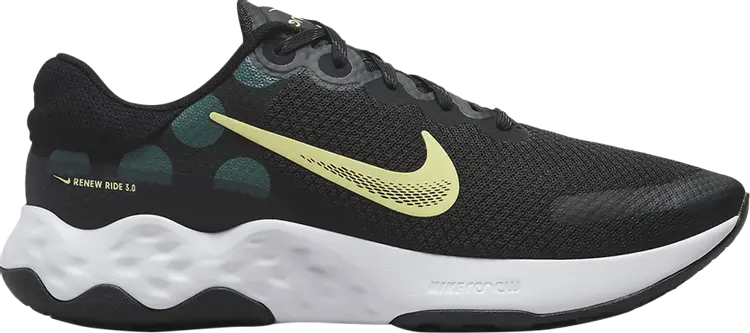 

Кроссовки Nike Renew Ride 3 'Black Lemon Chiffon', черный