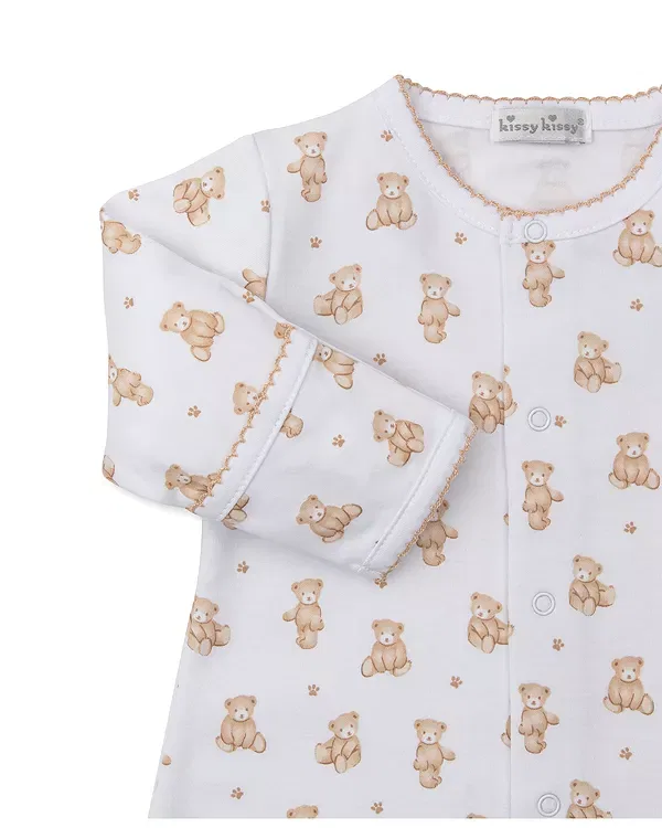 Детский комбинезон с принтом Bear Print Convertible Gown Kissy Kissy, Tan — фото 3