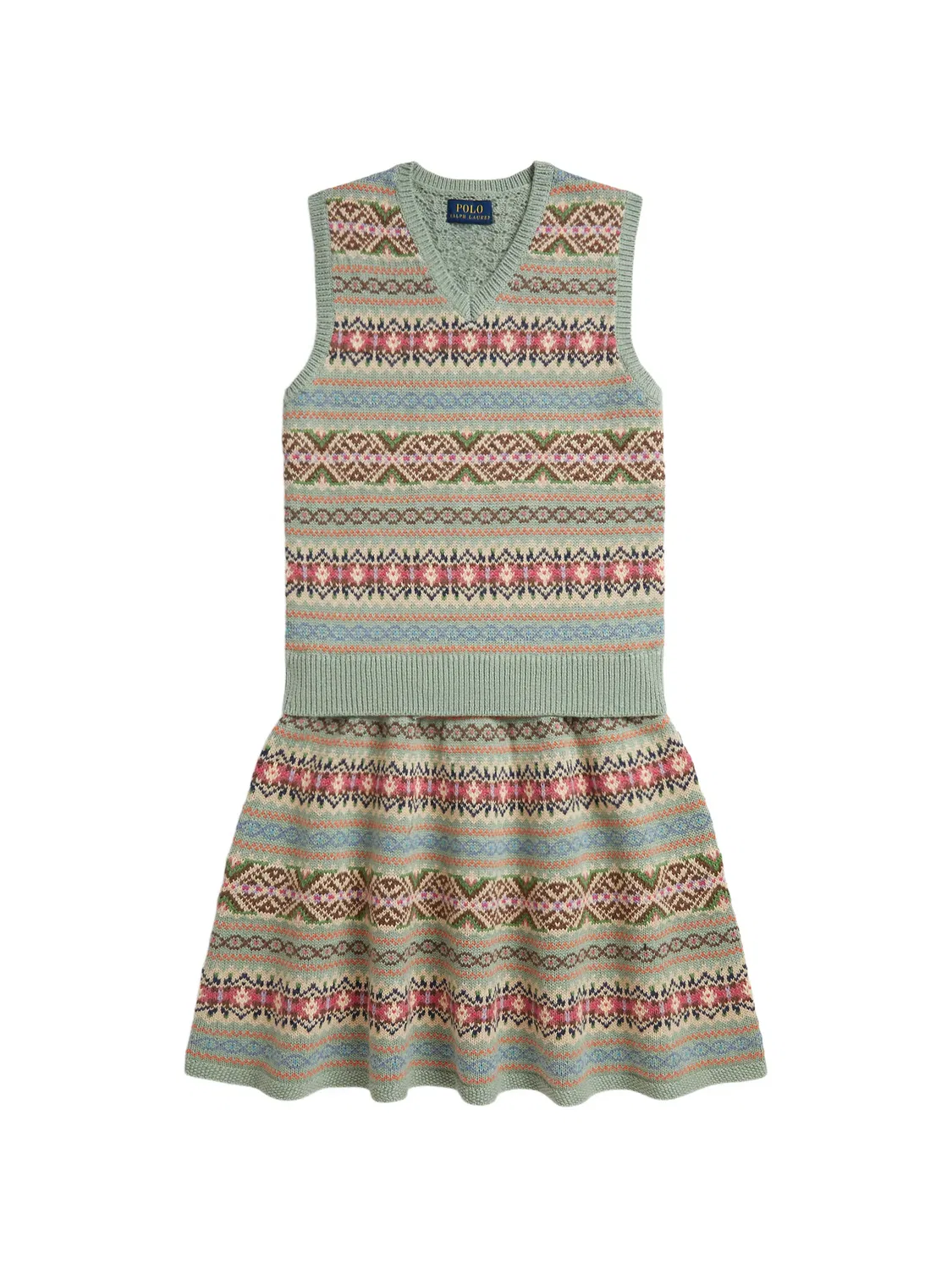Комплект с узором Polo Ralph Lauren Kids, зеленый