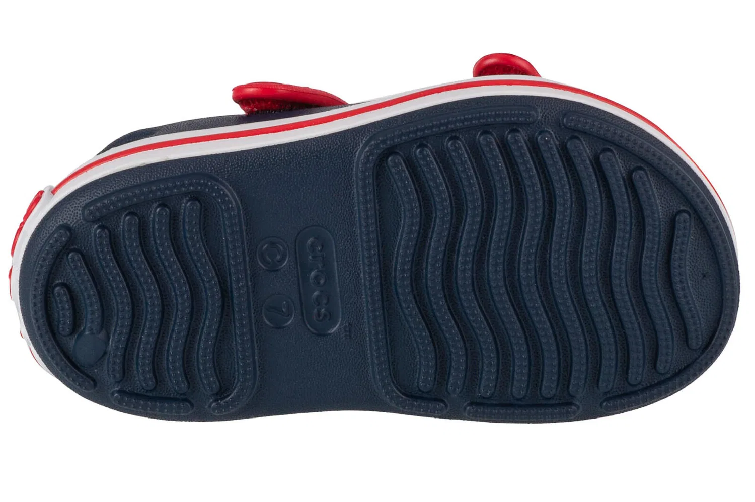 Детские сандалии с закрытым носком Crocs 2094244OT, Midnight Indigo / Red — фото 4