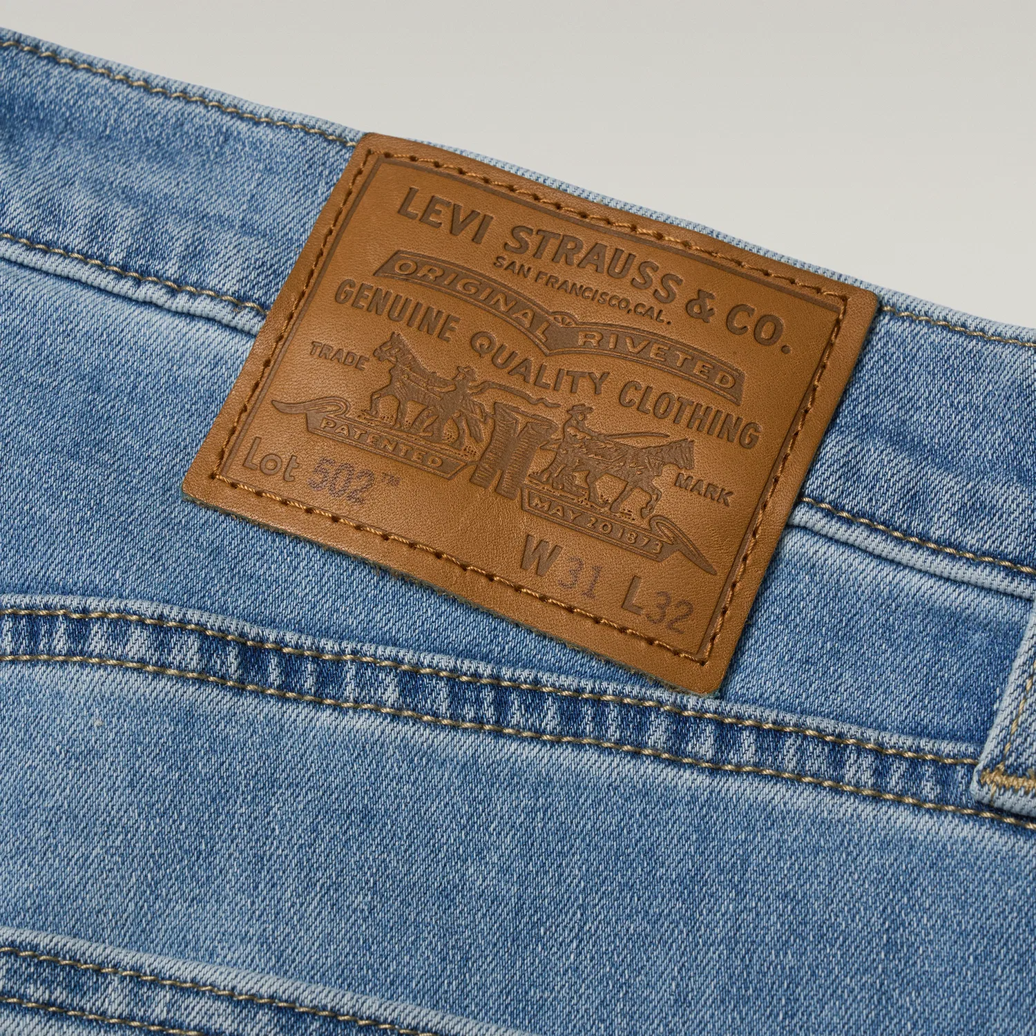 Мужские джинсы зауженные Levis, Light Blue — фото 4